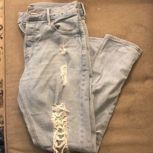 Express Ripped BF Jeans